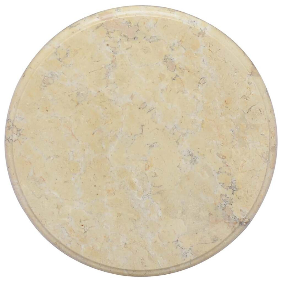 vidaXL Tafelblad Ø40x2,5 cm marmer crèmekleurig vidaXL Tafelblad Ø40x2,5 cm marmer crèmekleurig afbeelding 1