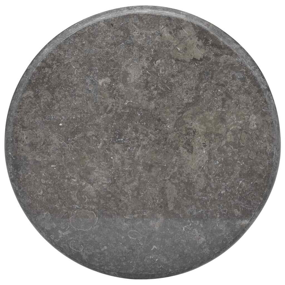 vidaXL Tafelblad Ø60x2,5 cm marmer zwart afbeelding 1