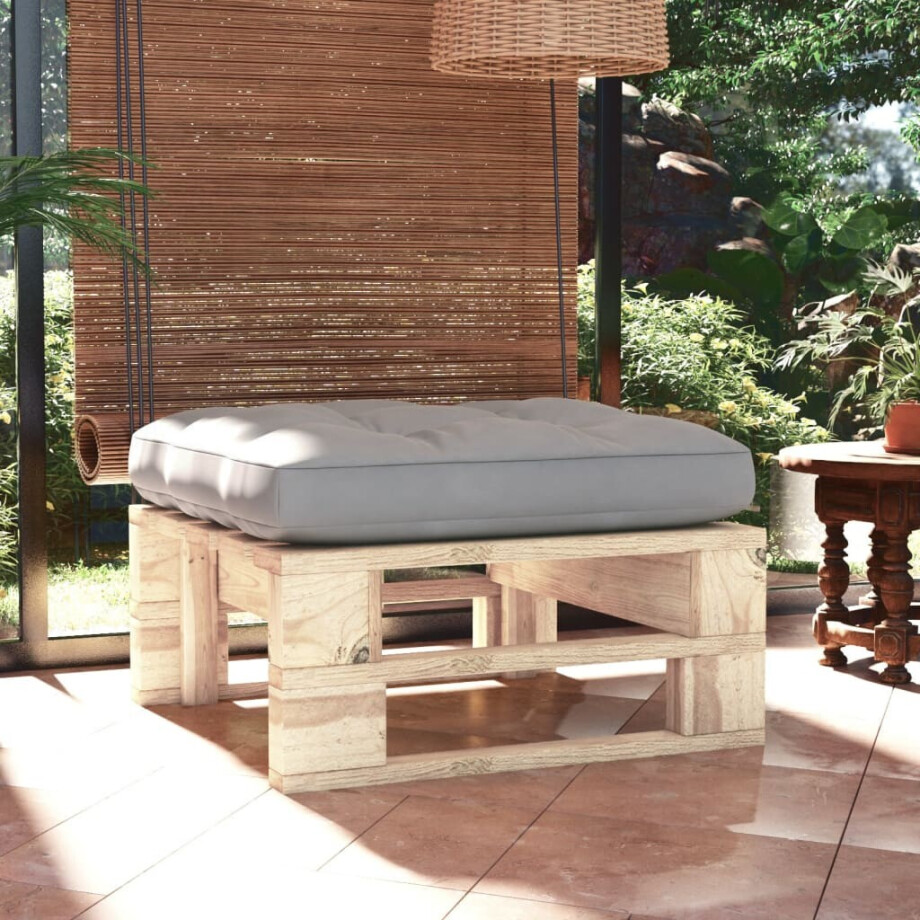 vidaXL Tuinhocker pallet geïmpregneerd grenenhout afbeelding 1