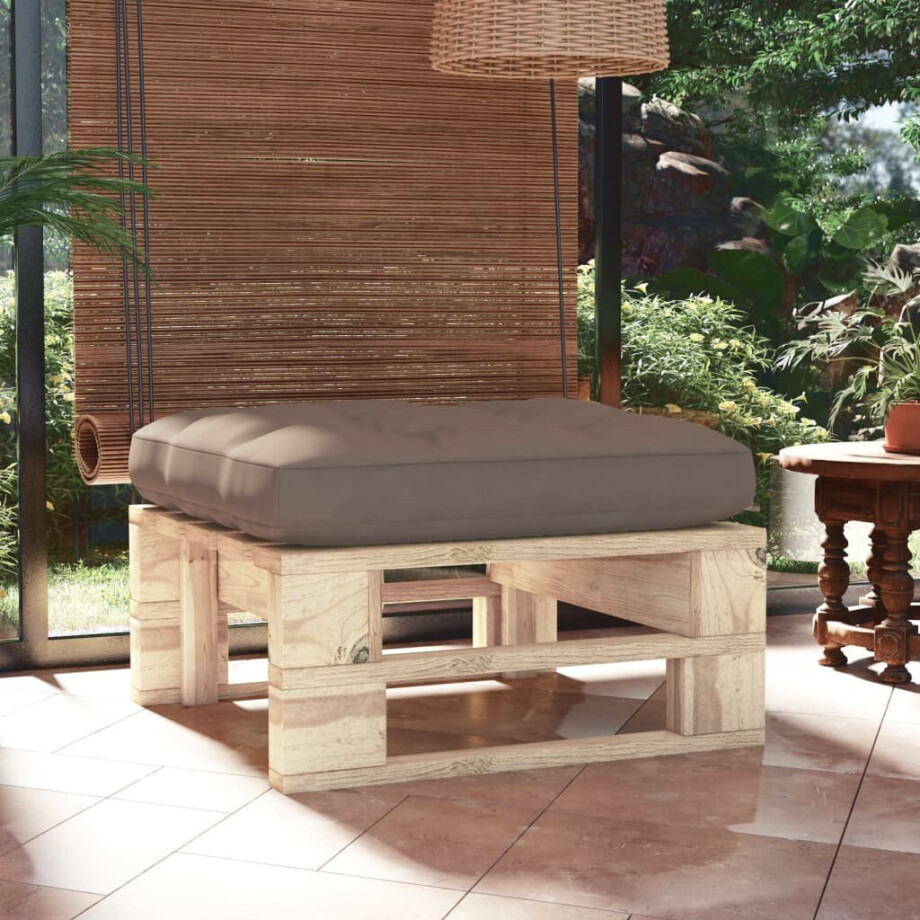 vidaXL Tuinhocker pallet geïmpregneerd grenenhout afbeelding 1