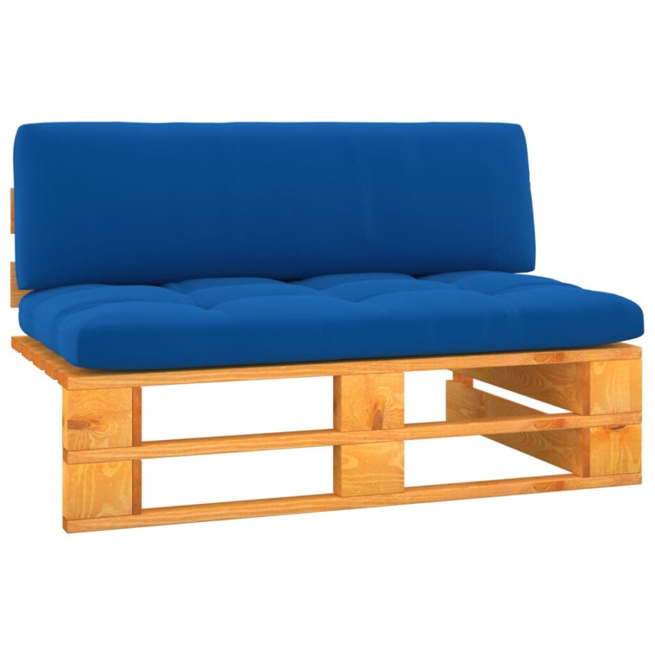 vidaXL Tuinmiddenbank pallet honingbruin geïmpregneerd grenenhout vidaXL Tuinmiddenbank pallet honingbruin geïmpregneerd grenenhout afbeelding 1