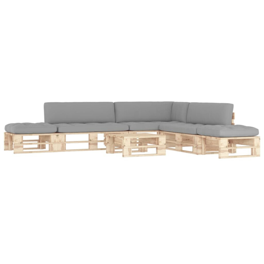 vidaXL 6-delige Loungeset pallet met kussens geïmpregneerd grenenhout vidaXL 6-delige Loungeset pallet met kussens geïmpregneerd grenenhout afbeelding 1