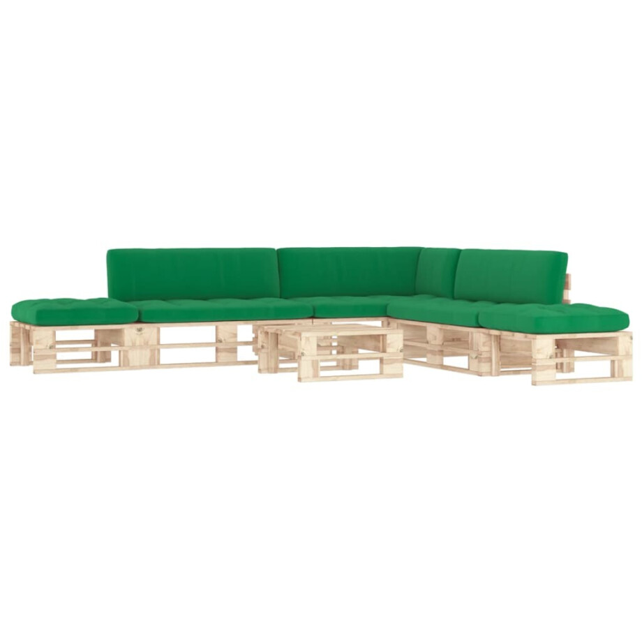 vidaXL 6-delige Loungeset pallet met kussens geïmpregneerd grenenhout vidaXL 6-delige Loungeset pallet met kussens geïmpregneerd grenenhout afbeelding 1