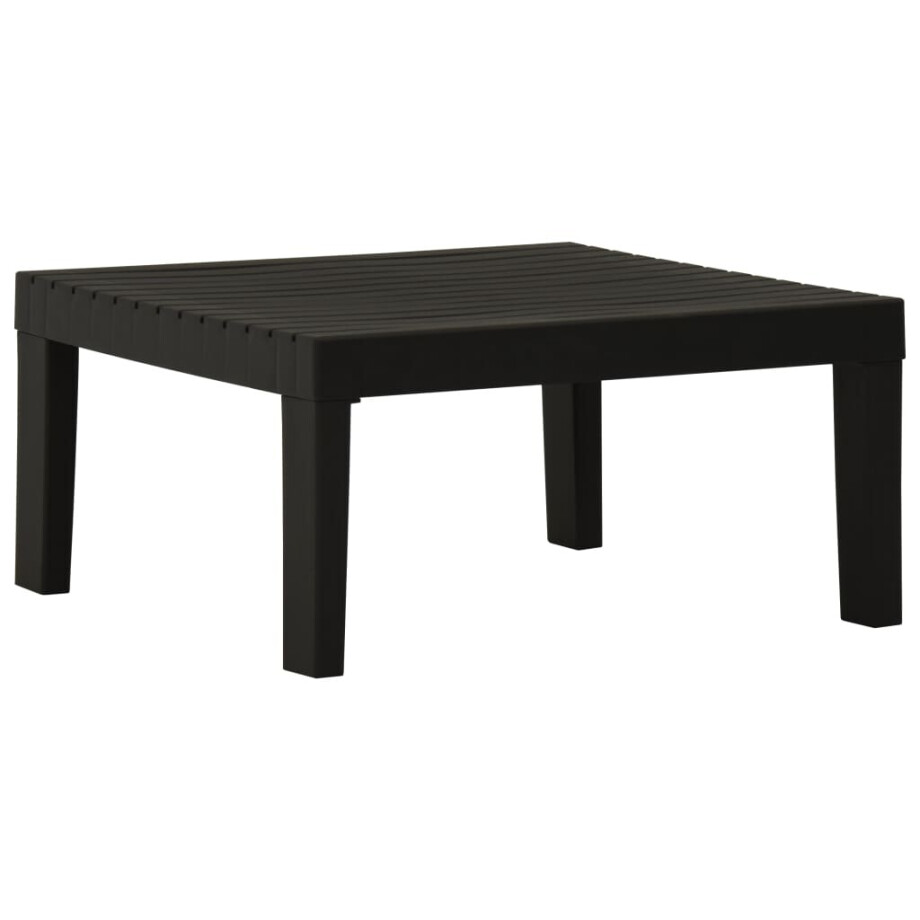 vidaXL Loungetafel kunststof grijs vidaXL Loungetafel kunststof grijs afbeelding 1