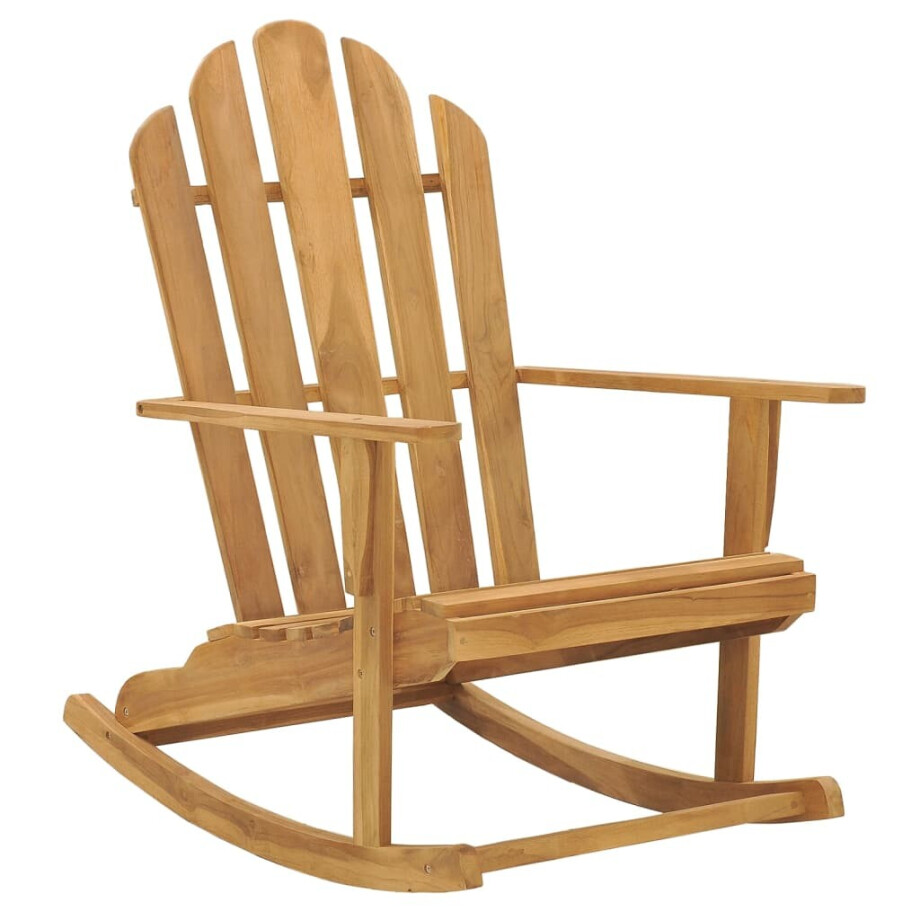 vidaXL Schommelstoel Adirondack massief teakhout afbeelding 1