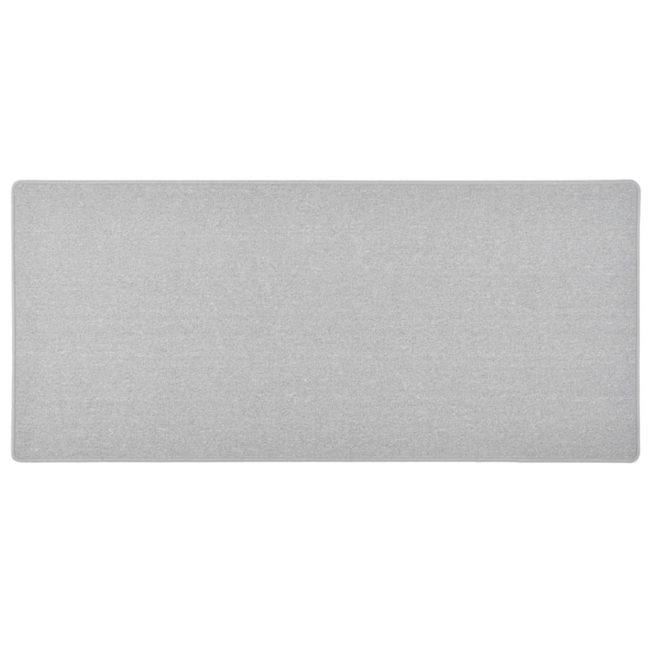 vidaXL Tapijtloper 50x100 cm lichtgrijs afbeelding 1
