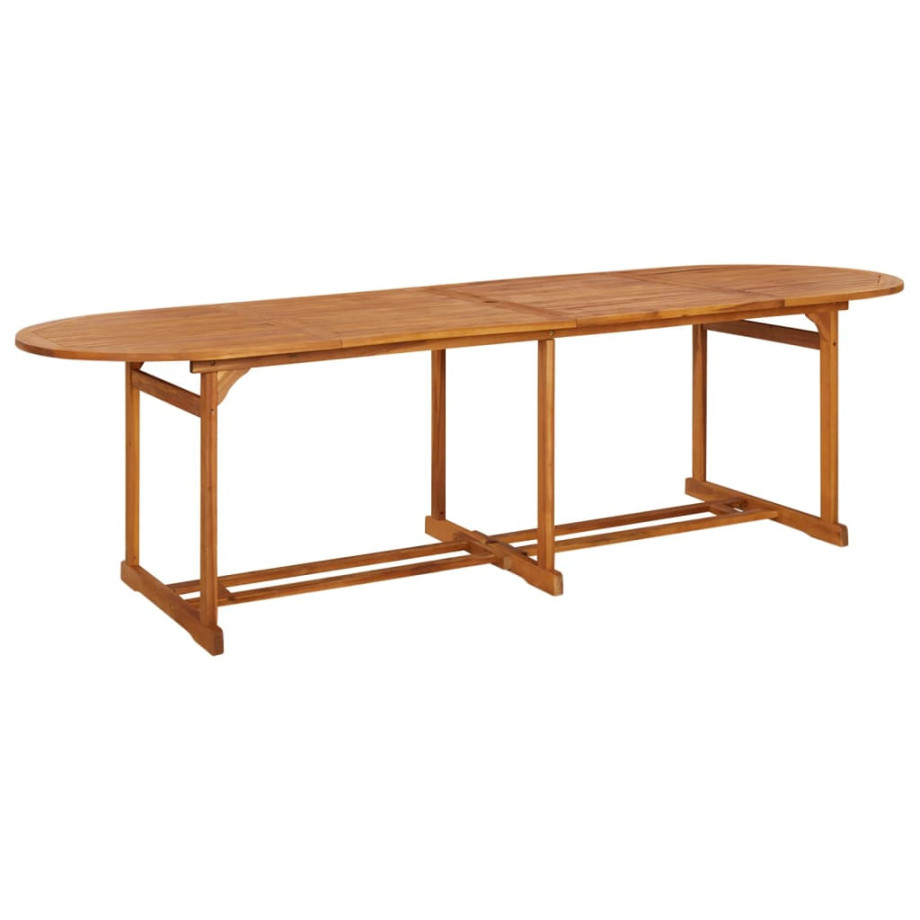 vidaXL Tuintafel 280x90x75 cm massief acaciahout afbeelding 1