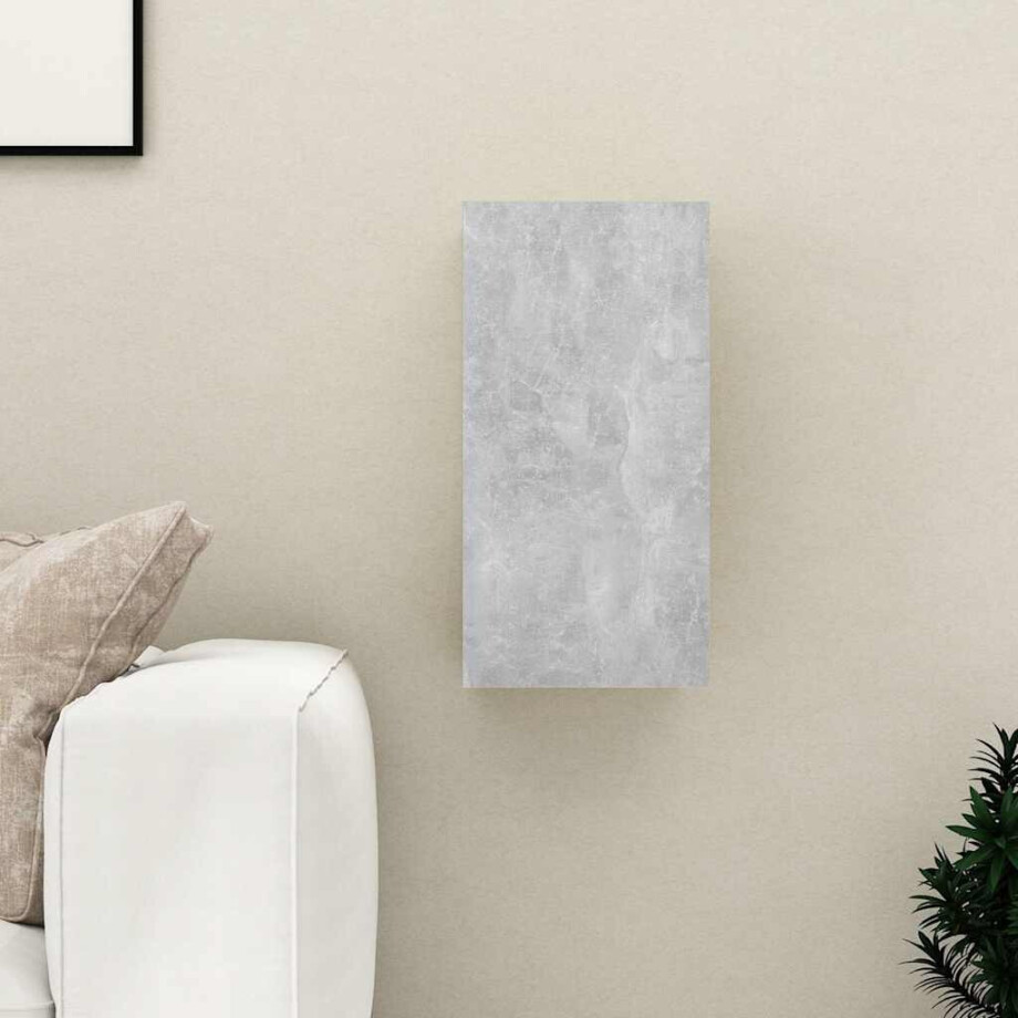 vidaXL Tv-meubel 30,5x30x60 cm bewerkt hout betongrijs afbeelding 1