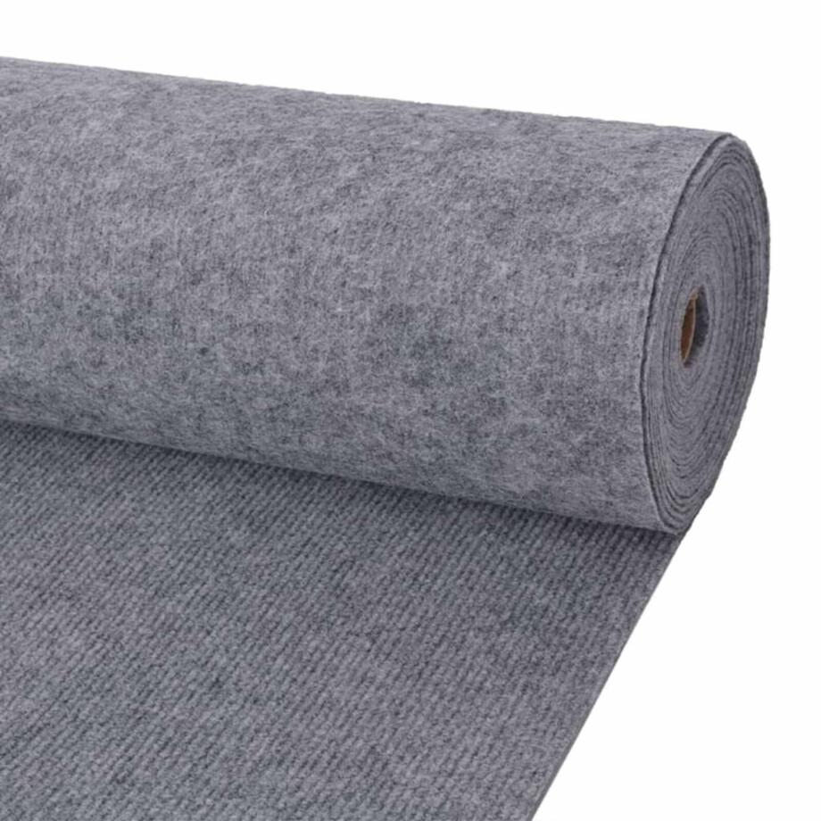 vidaXL Tapijt Grijs 1,2 x 10 m Polyester vidaXL Tapijt Grijs 1,2 x 10 m Polyester afbeelding 1