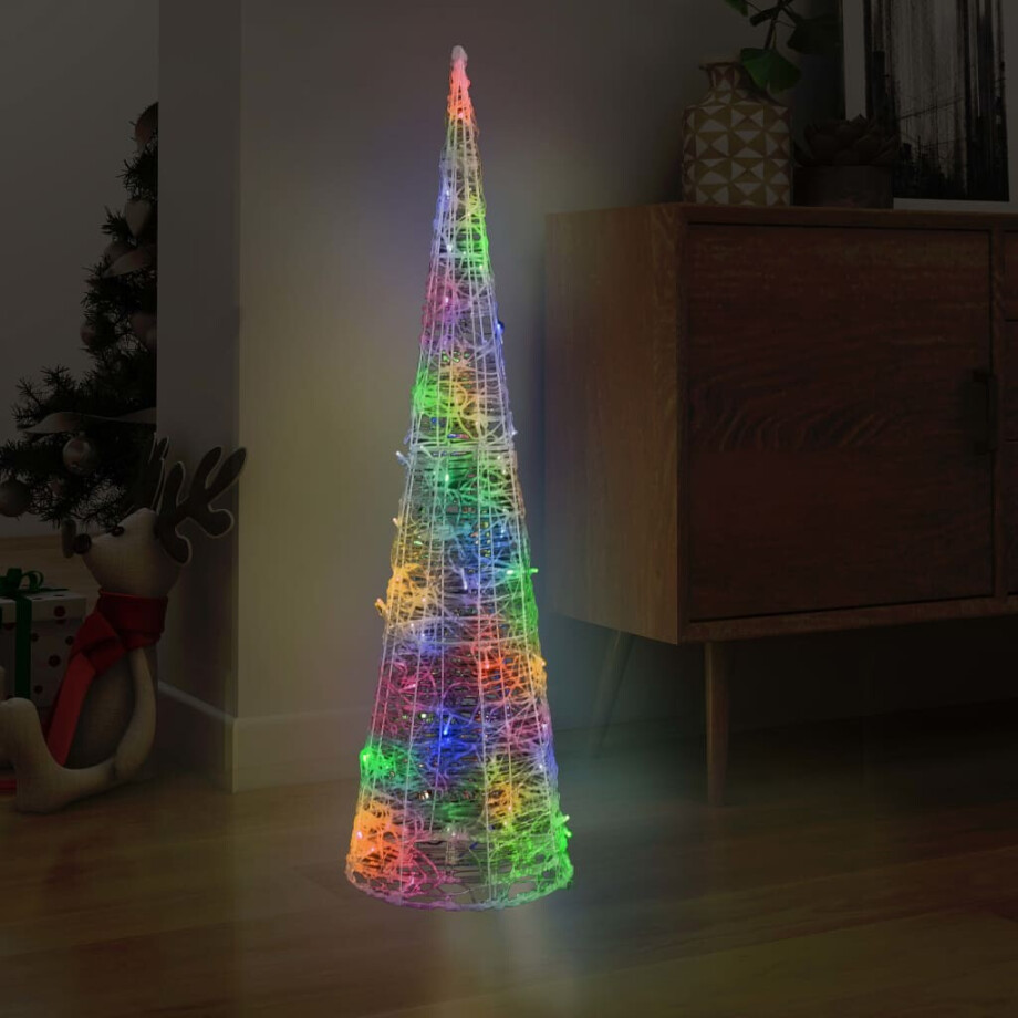 vidaXL Lichtkegel decoratief LED meerkleurig 120 cm acryl afbeelding 1