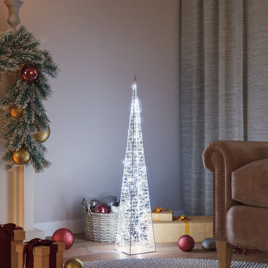 vidaXL Lichtkegel decoratief LED 90 cm acryl koudwit afbeelding 1