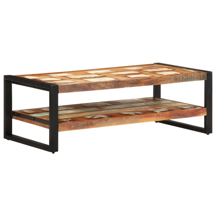 vidaXL Salontafel 120x60x40 cm massief gerecycled hout afbeelding 1