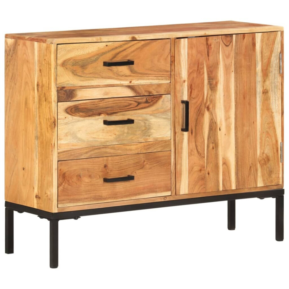 vidaXL Dressoir 88x30x73 cm massief acaciahout afbeelding 1