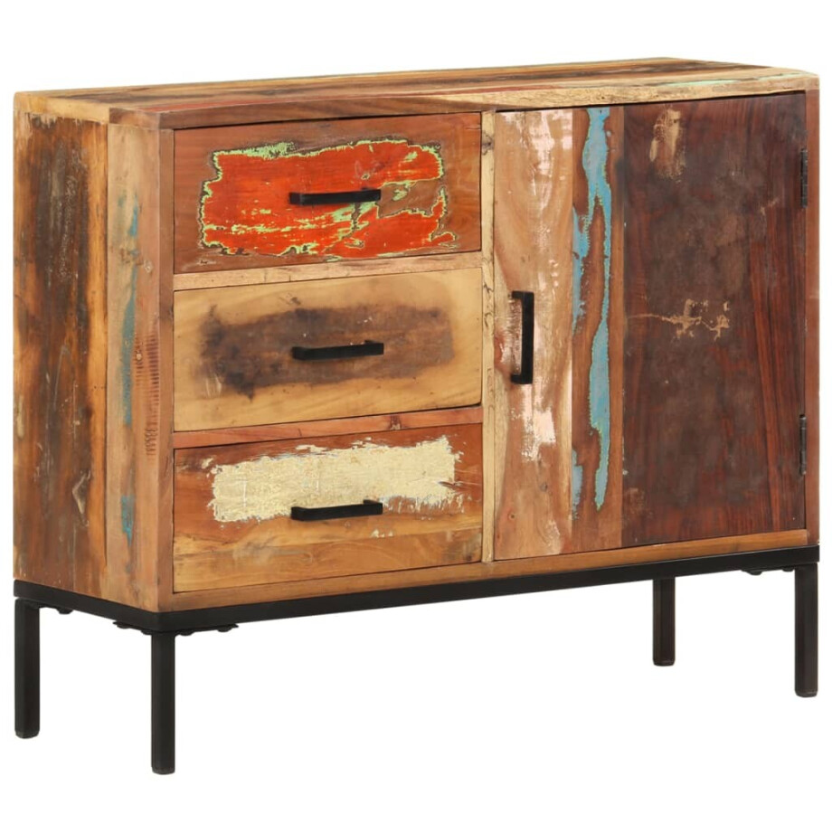 vidaXL Dressoir 88x30x73 cm massief gerecycled hout afbeelding 1