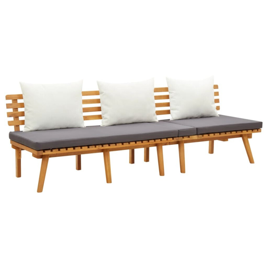 vidaXL Tuinslaapbank 200x65 cm massief acaciahout afbeelding 1