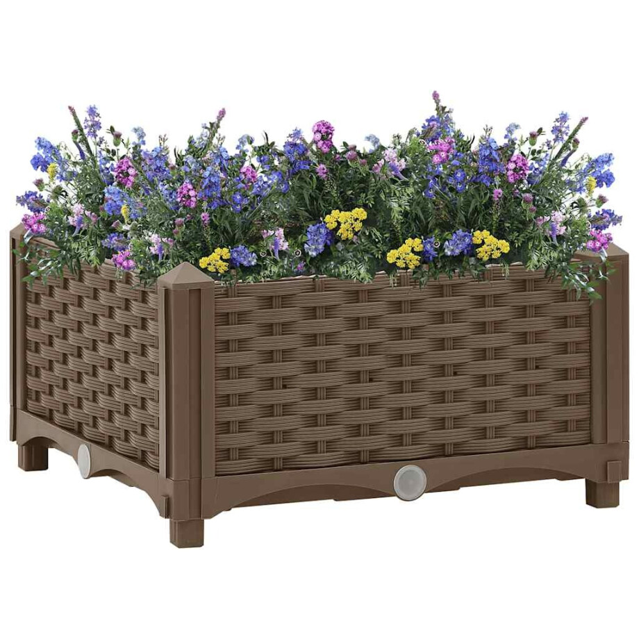 vidaXL Plantenbak verhoogd 40x40x23 cm polypropyleen afbeelding 1