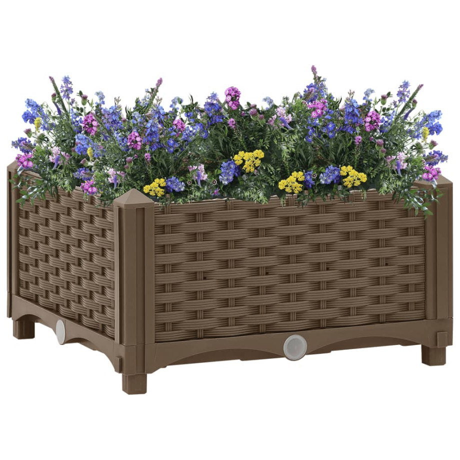 vidaXL Plantenbak verhoogd 40x40x23 cm polypropyleen afbeelding 1