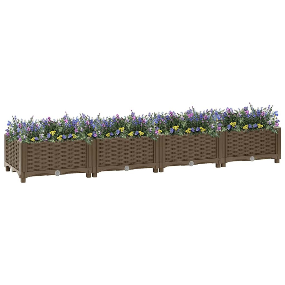 vidaXL Plantenbak verhoogd 160x40x23 cm polypropyleen afbeelding 1