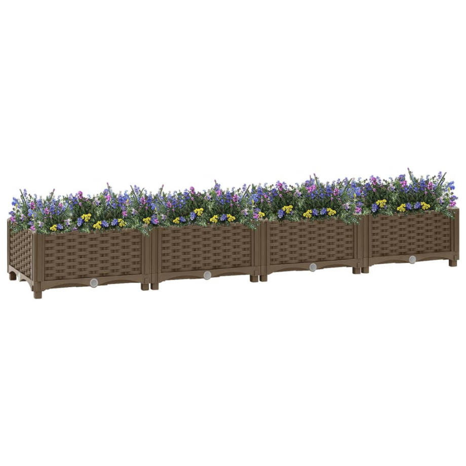 vidaXL Plantenbak verhoogd 160x40x23 cm polypropyleen afbeelding 1