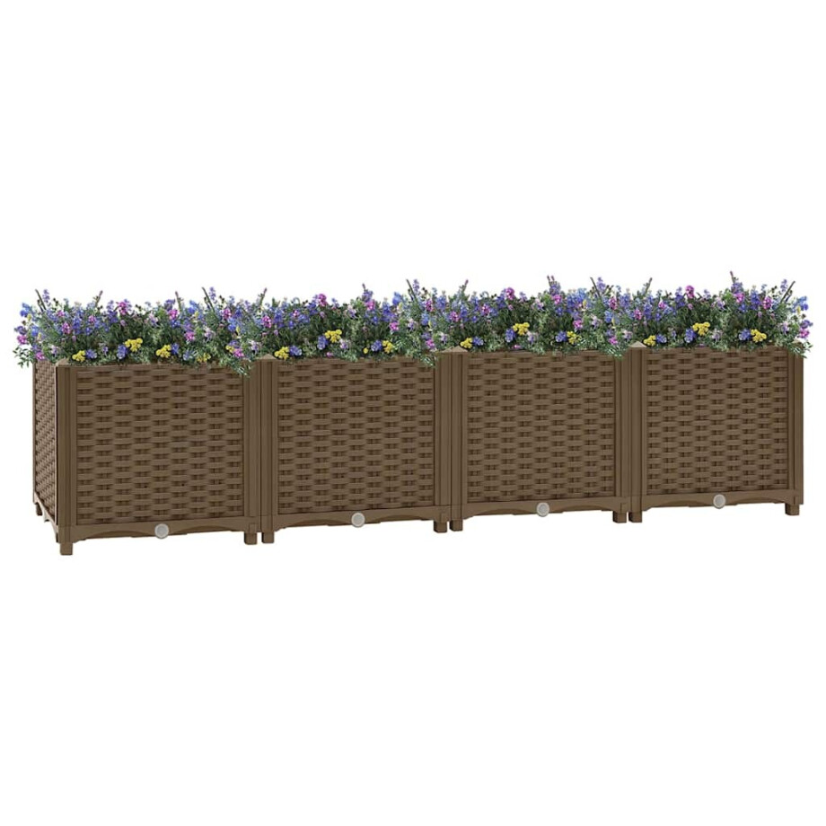 vidaXL Plantenbak verhoogd 160x40x38 cm polypropyleen afbeelding 1