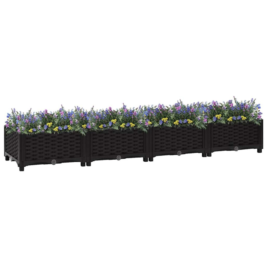 vidaXL Plantenbak verhoogd 160x40x23 cm polypropyleen afbeelding 1