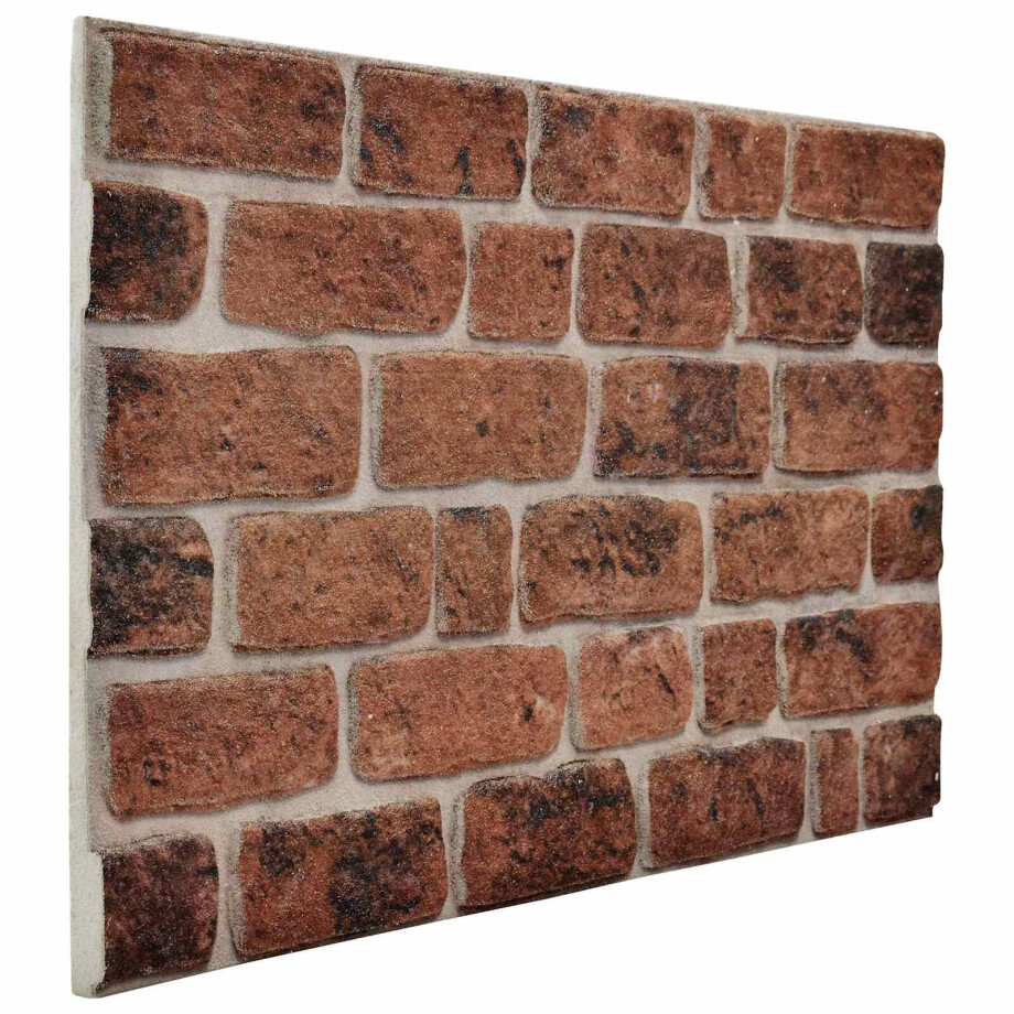 vidaXL Wandpanelen 10 pcs Bruin Baksteen 100 x 50 cm EPS-schuim vidaXL Wandpanelen 10 pcs Bruin Baksteen 100 x 50 cm EPS-schuim afbeelding 1