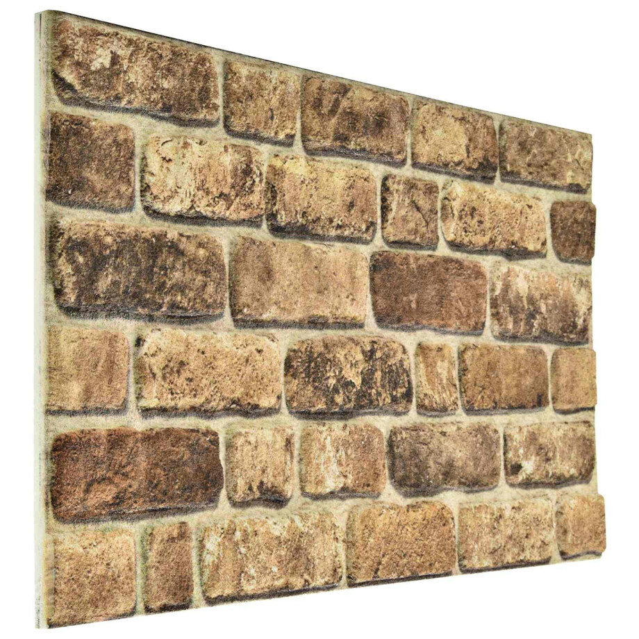 vidaXL Wandpanelen 10 pcs Donker Zand 100 x 50 cm EPS-schuim vidaXL Wandpanelen 10 pcs Donker Zand 100 x 50 cm EPS-schuim afbeelding 1