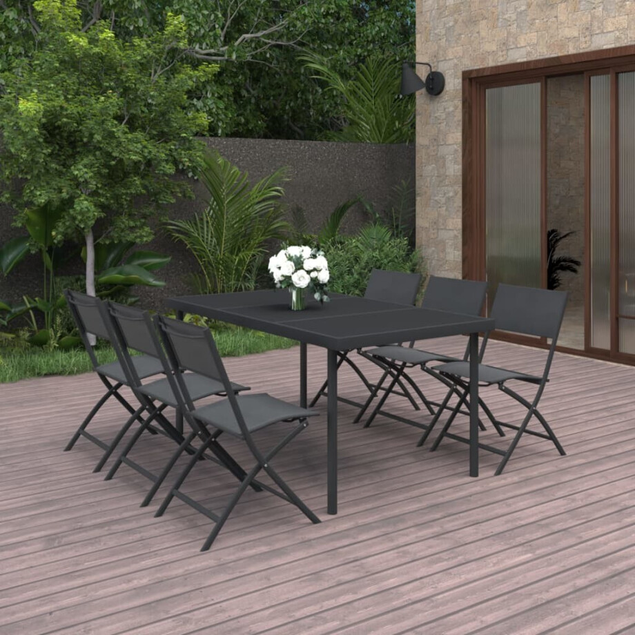 vidaXL 7-delige Tuinset staal afbeelding 1