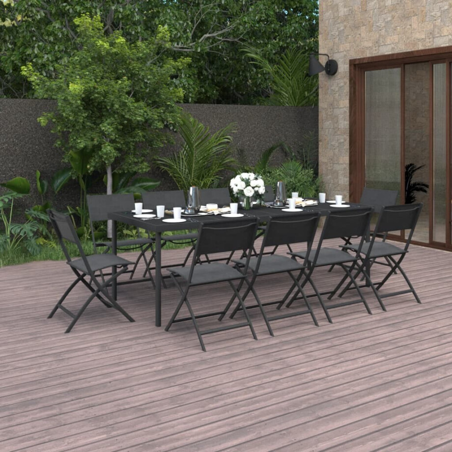 vidaXL 11-delige Tuinset staal afbeelding 1