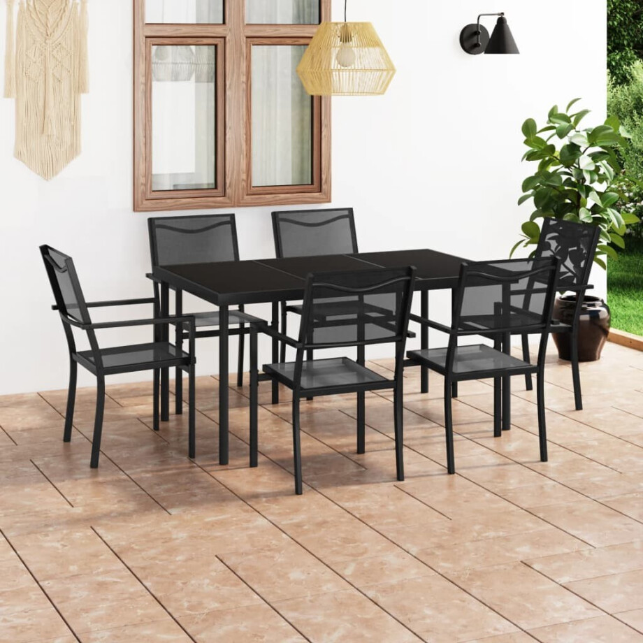 vidaXL 7-delige Tuinset staal afbeelding 1