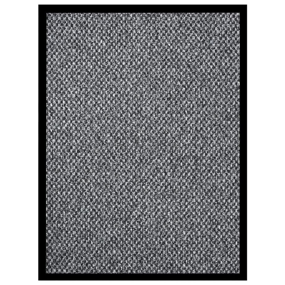 vidaXL Deurmat 60x80 cm grijs afbeelding 1