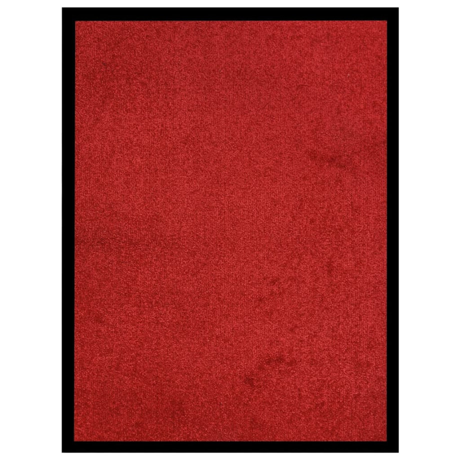 vidaXL Deurmat 40x60 cm rood afbeelding 1