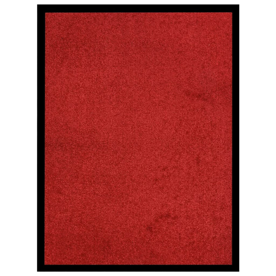 vidaXL Deurmat 60x80 cm rood afbeelding 1