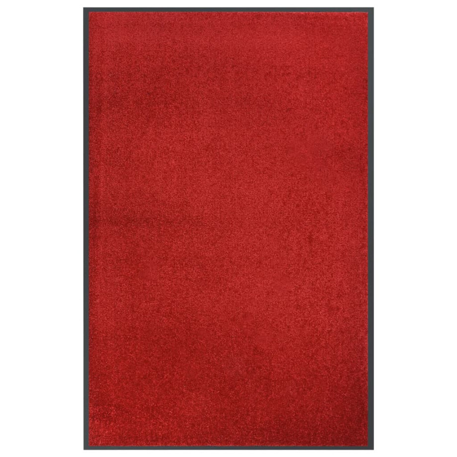 vidaXL Deurmat 80x120 cm rood afbeelding 1