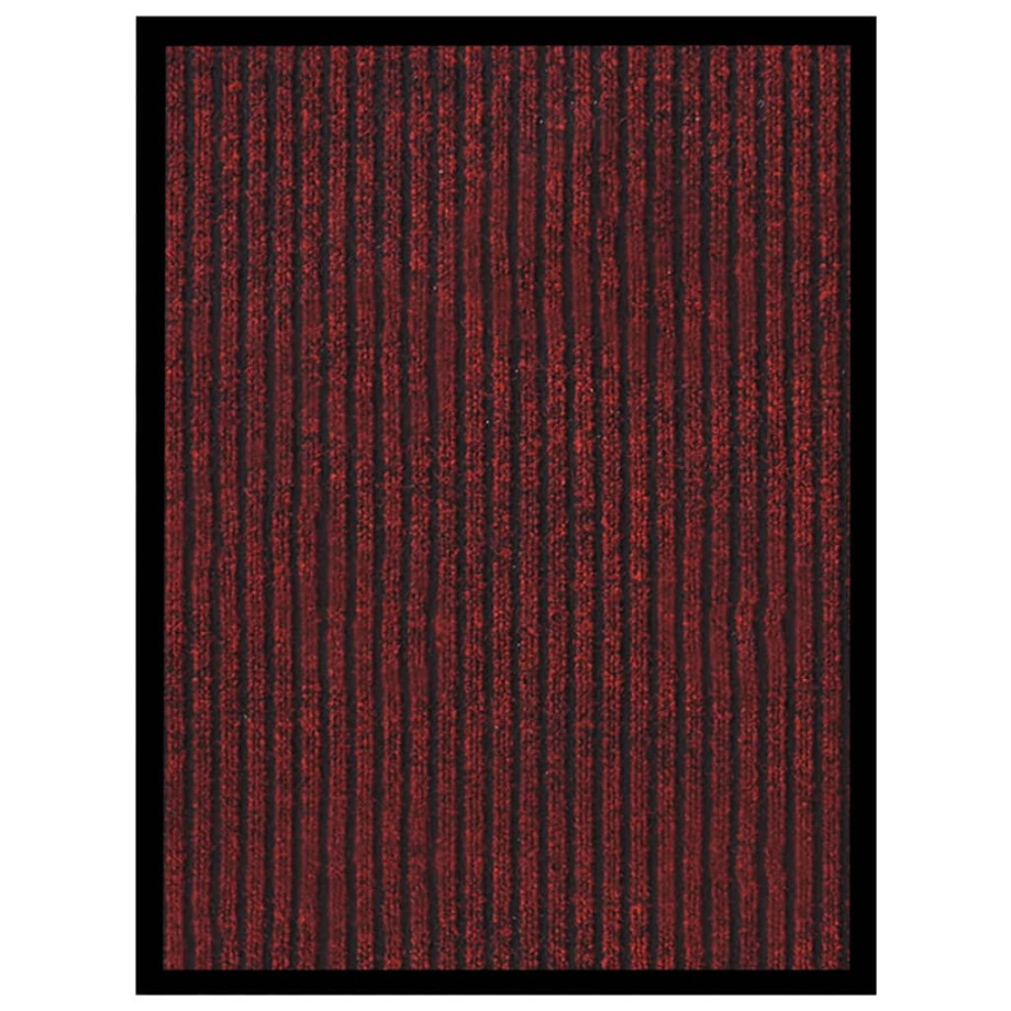 vidaXL Deurmat 40x60 cm gestreept rood afbeelding 1