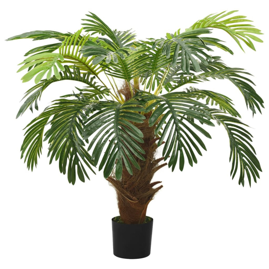 vidaXL Kunstplant met pot cycaspalm 90 cm groen afbeelding 1