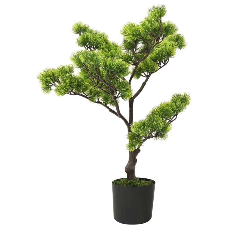 vidaXL Kunstplant met pot pinus bonsai 60 cm groen afbeelding 1