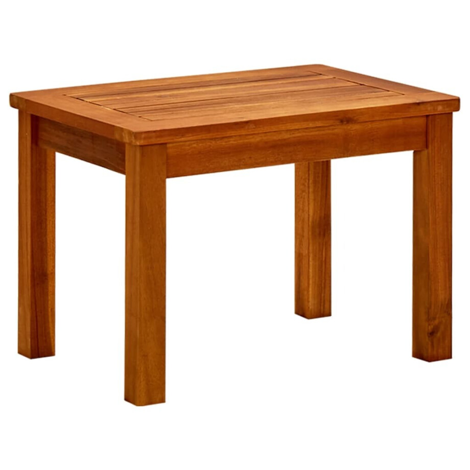 vidaXL Tuintafel 50x35x36 cm massief acaciahout afbeelding 1