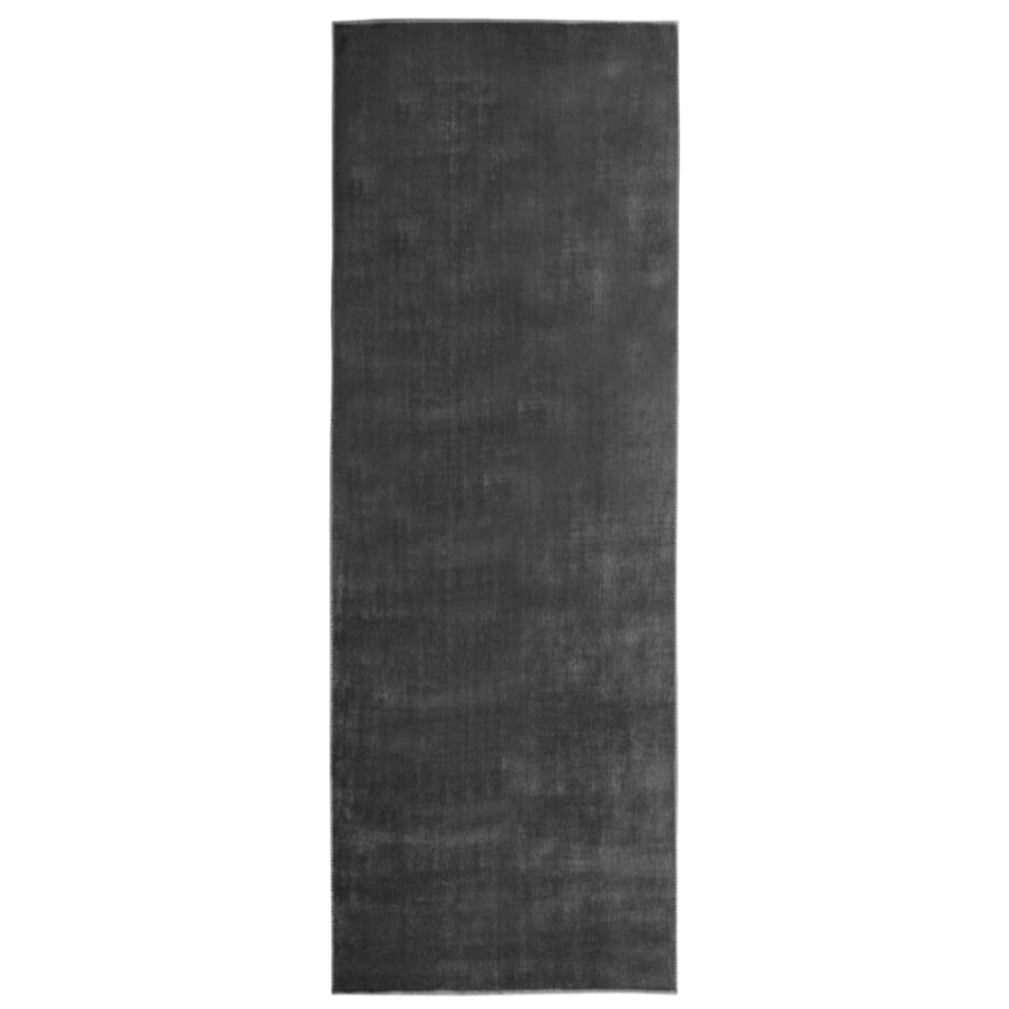 vidaXL Tapijtloper wasbaar opvouwbaar 80x300 cm polyester antraciet afbeelding 1