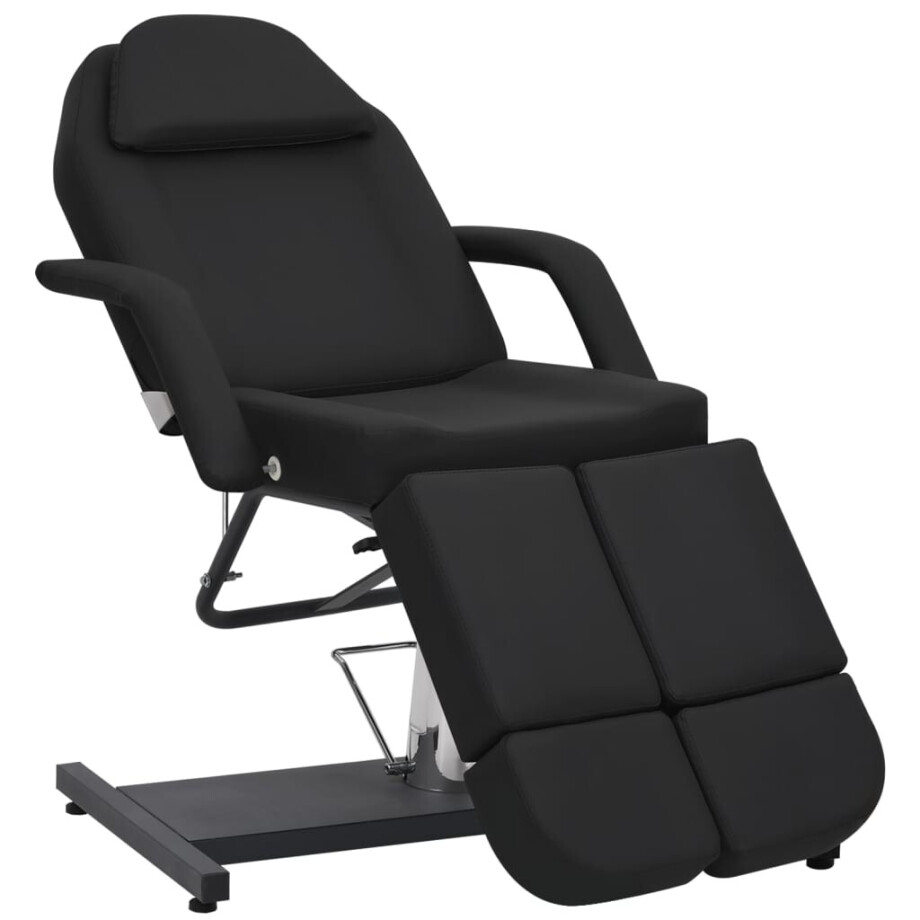 vidaXL Behandelstoel 180x62x78 cm kunstleer zwart vidaXL Behandelstoel 180x62x78 cm kunstleer zwart afbeelding 1