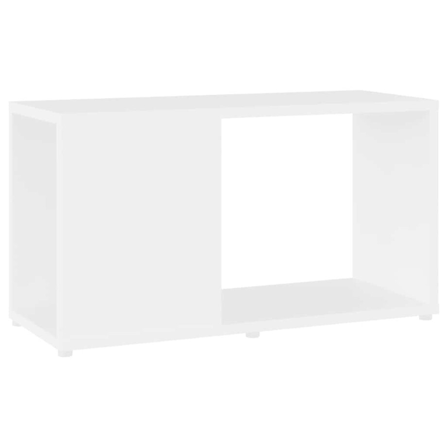 vidaXL Tv-meubel 60x24x32 cm bewerkt hout wit vidaXL Tv-meubel 60x24x32 cm bewerkt hout wit afbeelding 1