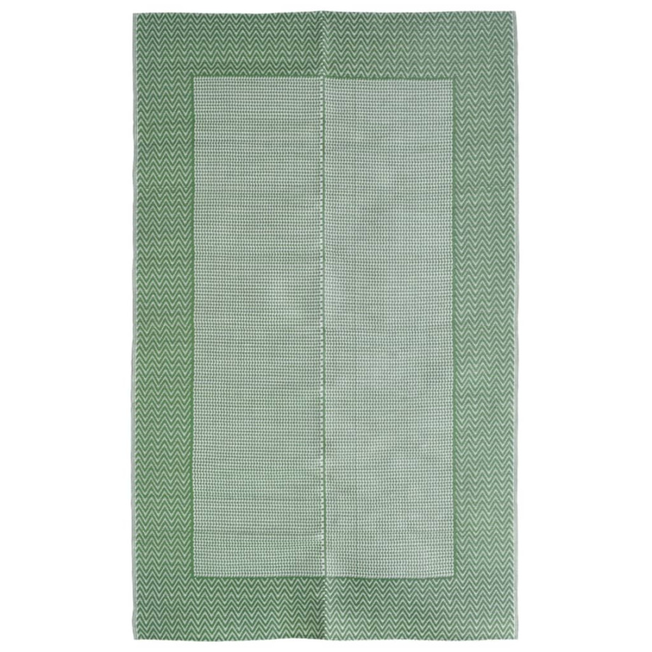 vidaXL Buitenkleed 120x180 cm polypropeen groen afbeelding 1