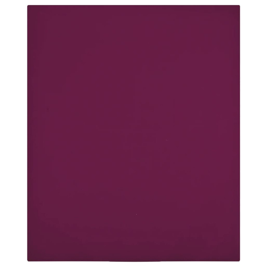 vidaXL Hoeslakens 2 st jersey 100x200 cm katoen bordeauxrood afbeelding 1