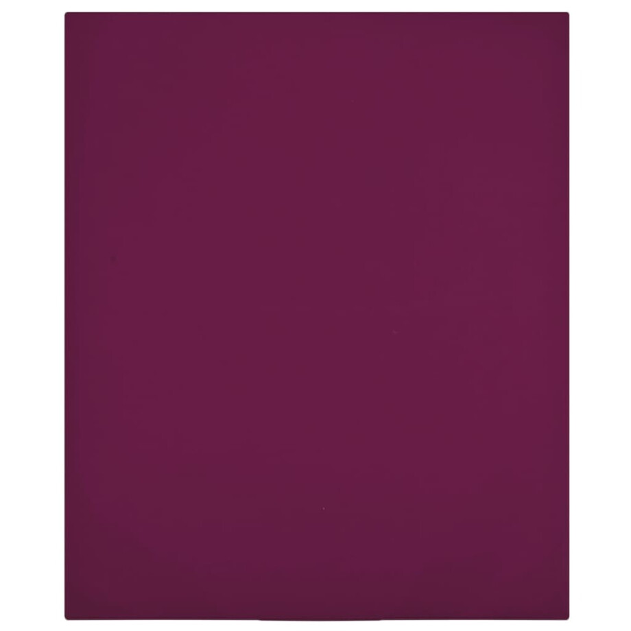 vidaXL Hoeslakens 2 st jersey 140x200 cm katoen bordeauxrood afbeelding 1