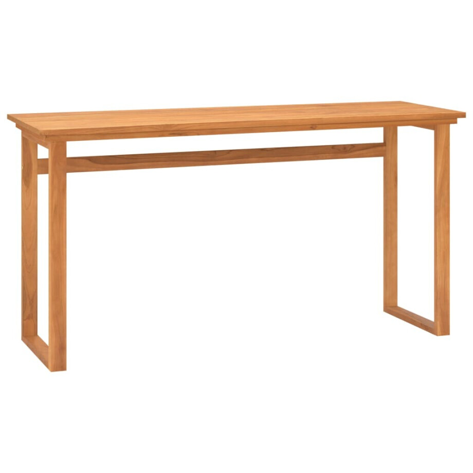 vidaXL Bureau 120x45x75 cm massief teakhout afbeelding 1