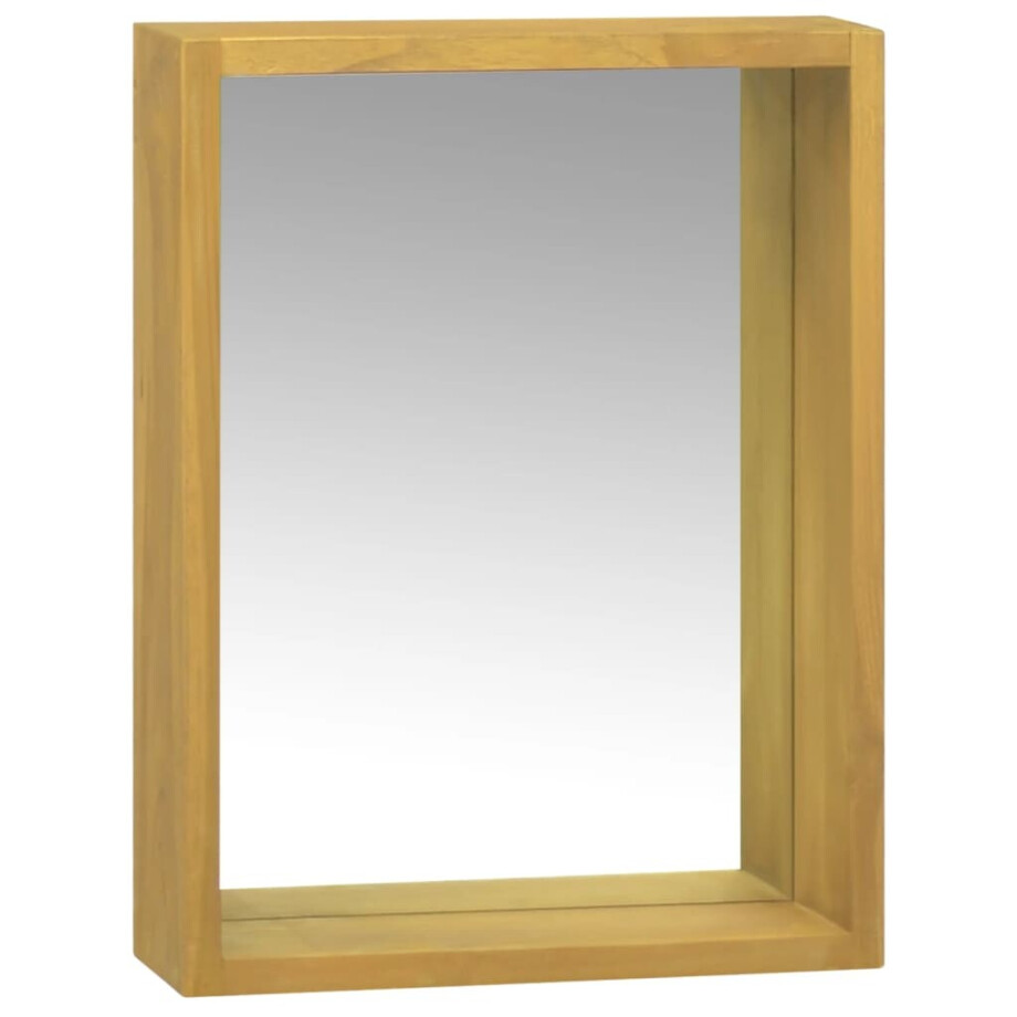 vidaXL Spiegelkast 30x10x40 cm massief teakhout vidaXL Spiegelkast 30x10x40 cm massief teakhout afbeelding 1