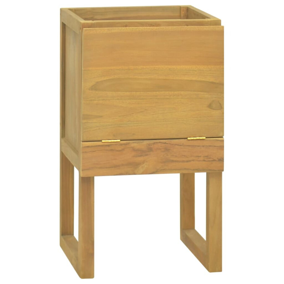 vidaXL Badkamerkast 41x40x75 cm massief teakhout afbeelding 1