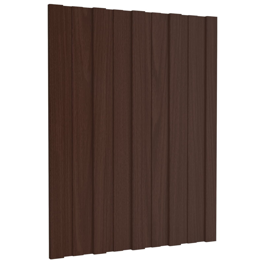 vidaXL Dakpaneel 36 pcs Bruin 60 x 45 cm Gegalvaniseerd staal afbeelding 1