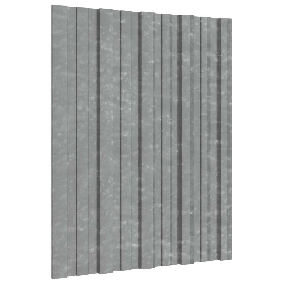 vidaXL Dakpaneel 36 pcs Zilverkleurig 60 x 45 cm Gegalvaniseerd staal afbeelding 1