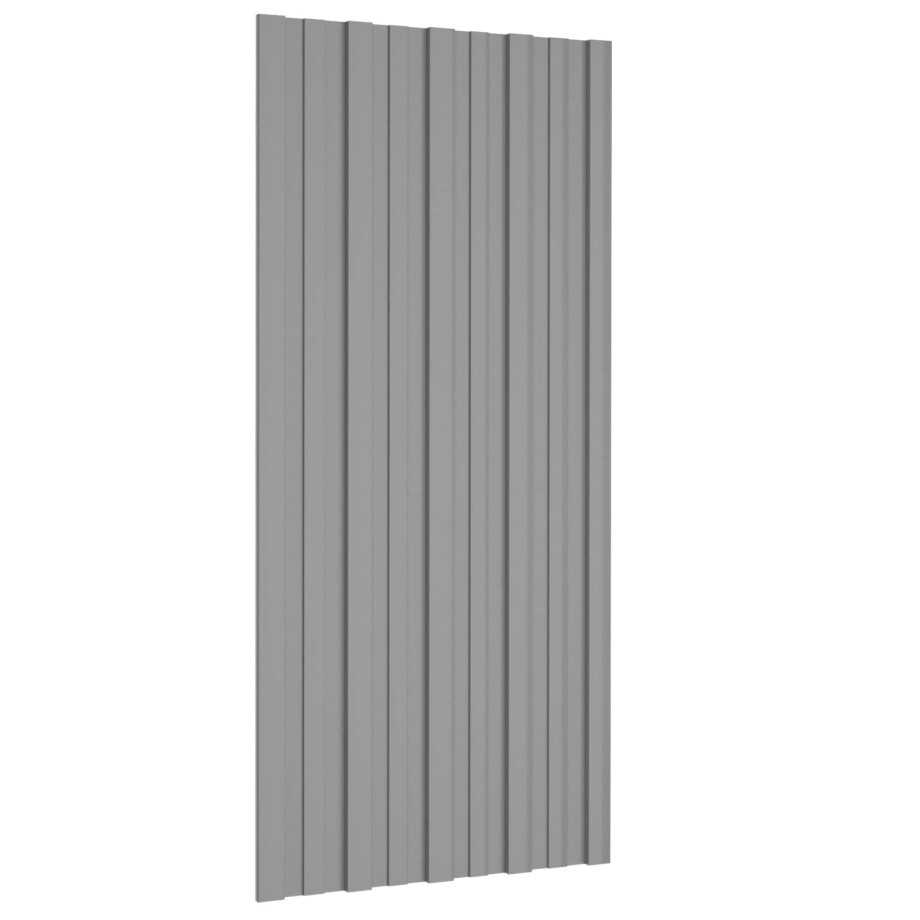 vidaXL Dakpaneel 36 pcs Grijs 100 x 45 cm Gegalvaniseerd staal afbeelding 1